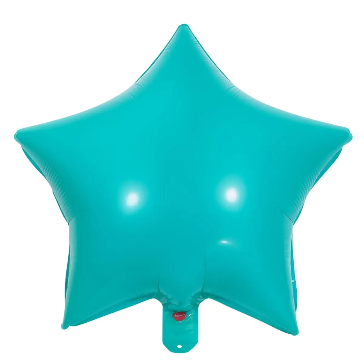 Kit 10 Balão Estrela Metalizado 18" (45cm) Foil (Azul Tiffany) | Ideal para festas, aniversários, casamentos, formaturas, chá revelação e eventos. Use com hélio ou ar