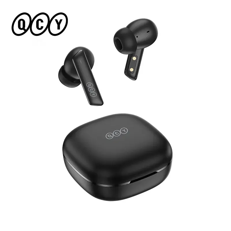 Novo qcy ht05 anc sem fio tws bluetooth 5.2 fones de ouvido 40db cancelamento de ruído ativo fone 6 microfone enc hd chamada tws - 1