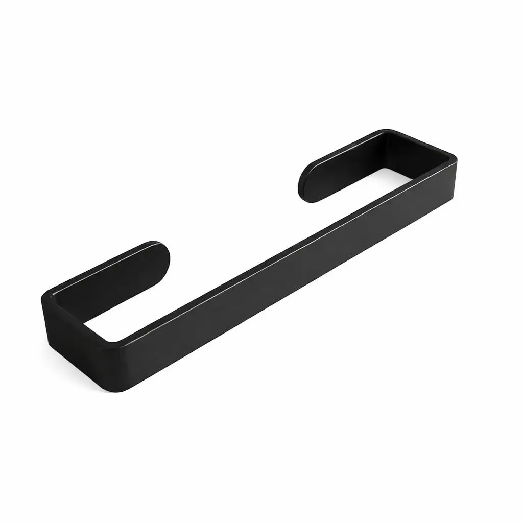 Porta Toalha Banheiro | Organização Prática | Instalação Adesiva Premium | Durabilidade Premium(1 Un. Rosto Preto) - 1