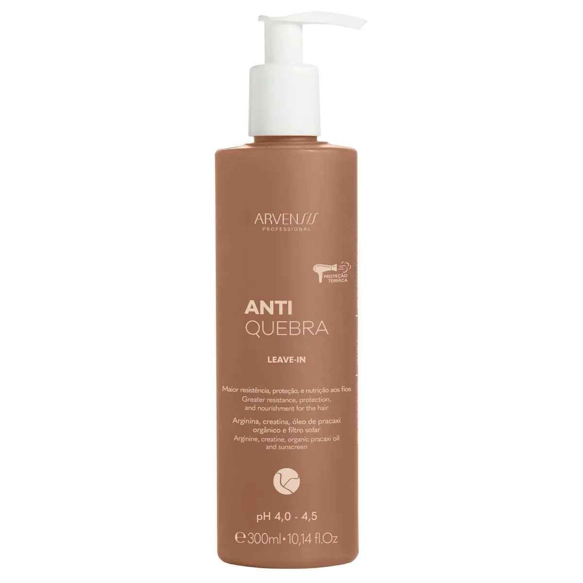 Arvensis – Leave-in Anti Quebra 300ml | Força, Proteção Térmica e Maciez para Cabelos Quebradiços