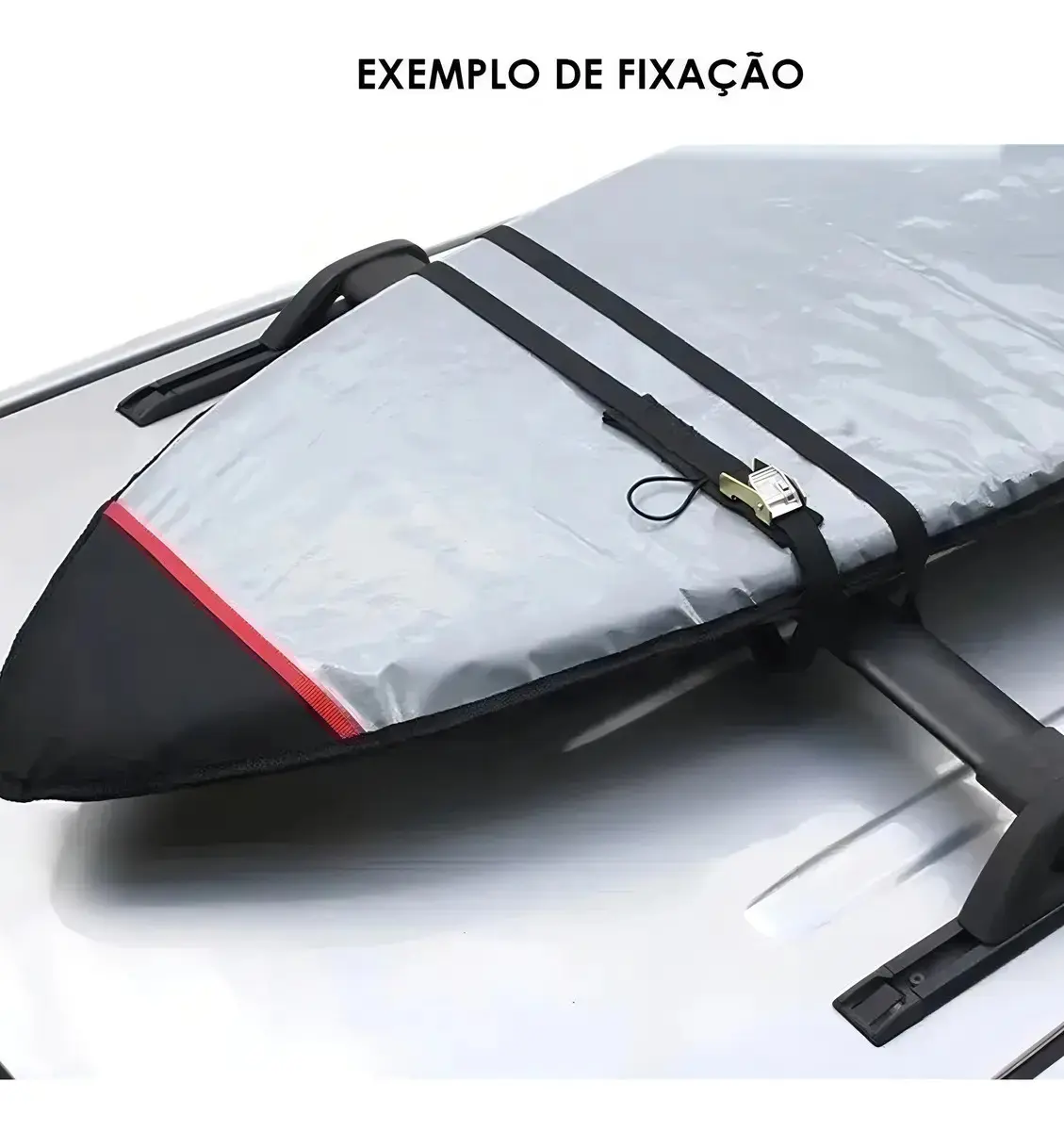 Par De Fitas Presilhas 5mts Rack Pranchas Surf Caiaque Cor Preto thumbnail 5