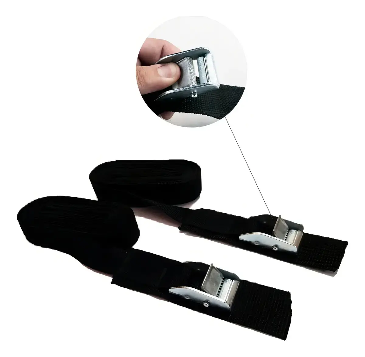 Par De Fitas Presilhas 5mts Rack Pranchas Surf Caiaque Cor Preto thumbnail 6