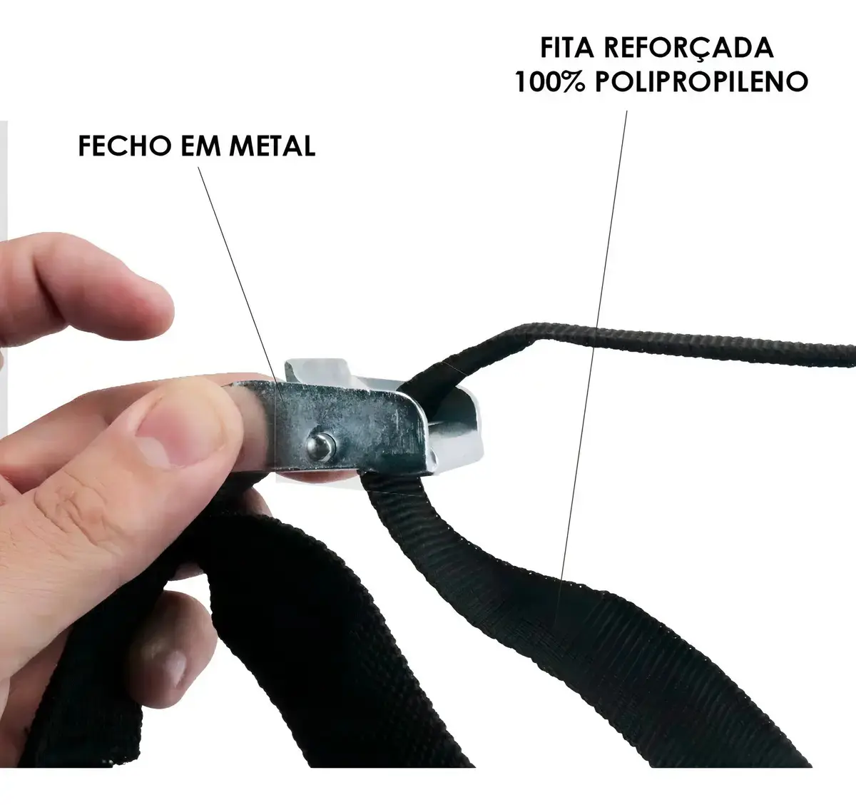 Par De Fitas Presilhas 5mts Rack Pranchas Surf Caiaque Cor Preto thumbnail 8