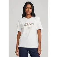 Camiseta Feminina Colcci Estampa Feeling Golden Branca