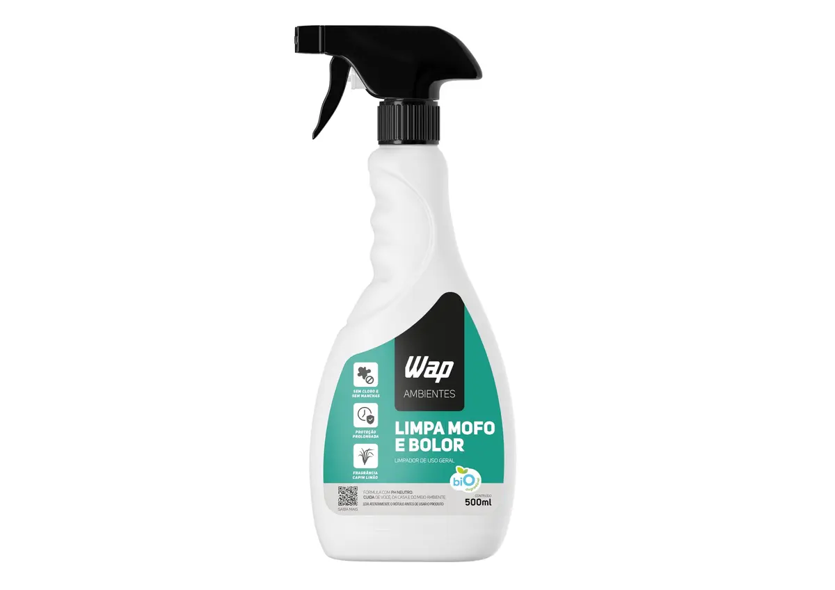 Removedor de Mofo e Bolor WAP Limpa Mofo e Bolor 500ml | Limpeza preventiva com Fragrância de Capim Limão - 1