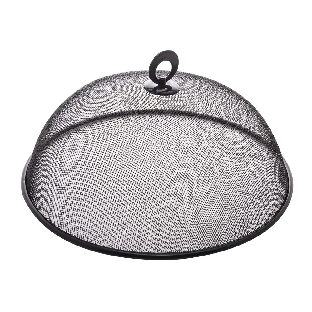 LYOR - Tela Protetora para Alimentos de Metal Revestida com Plástico Preta 30cm x 12cm