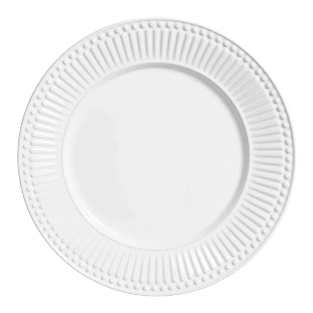 Porto Brasil Conjunto com 6 Pratos Raso Roma Branco - 1