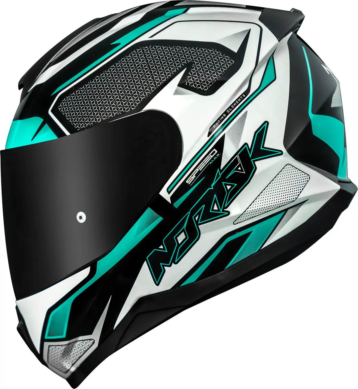 Capacete Norisk Razor Speedmax Verde Agua Masculino Feminino - 1