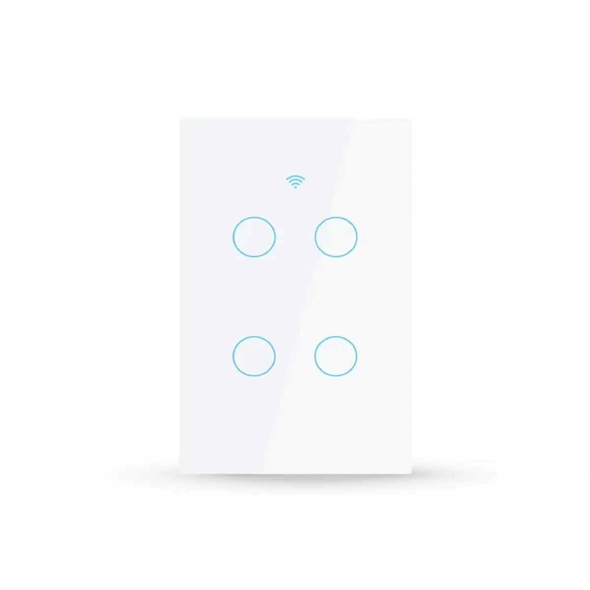 Avant Neo Interruptor Inteligente Wi-Fi Branco 4 Botões 2.4 GHz Smart Touch Bivolt Compatível com Alexa, Google Home, Tuya Neutro Paralelo Virtual