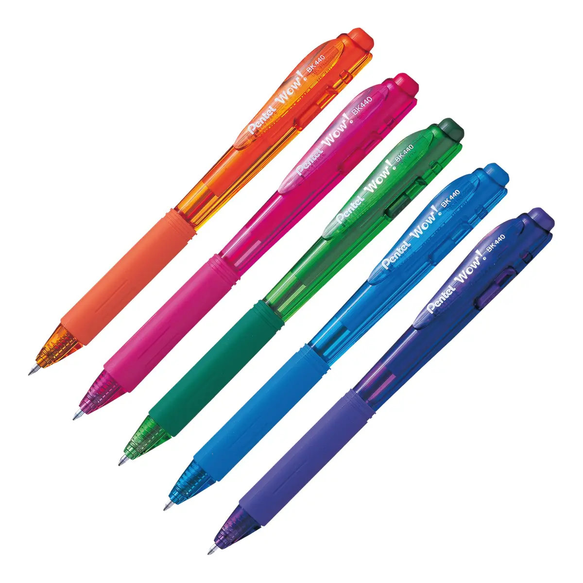 Pentel Caneta Esferográfica Wow 1.0mm 5 Cores SM/BK440CR-5