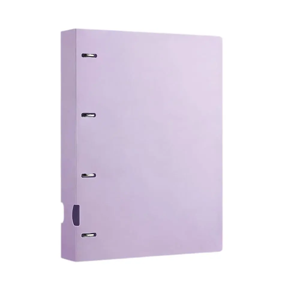 Fichário Universitário A4 4 Argolas Tons Pastel Pasta Escolar Grande (roxo) - 1