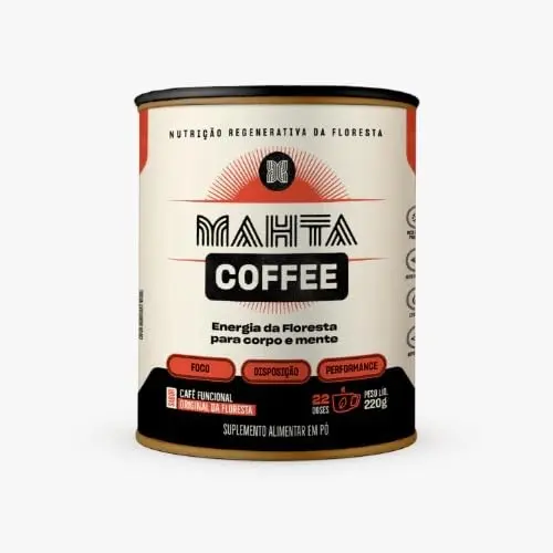 Mahta Coffee Original Café Solúvel com TCM 220g | Alimento em pó à base de café solúvel guaraná e matcha para preparo de bebida energética diária