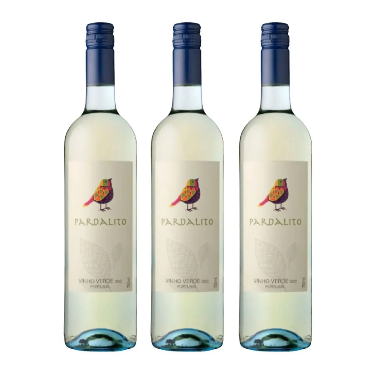 Kit com 3 Vinhos Verde Português Pardalito Branco DOC 750ml