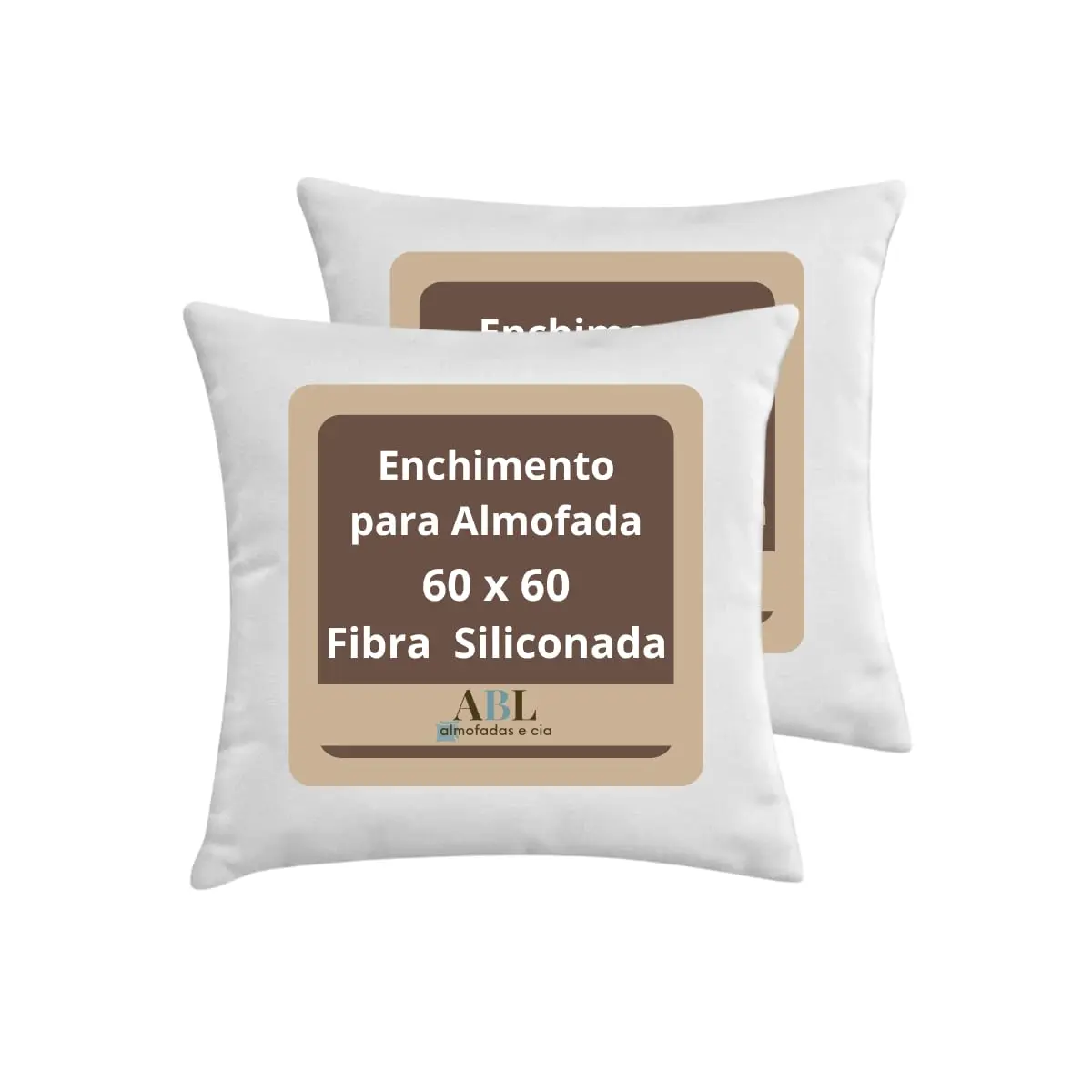 Enchimento Para Almofada 2 Unidades Fibra Siliconada 60x60