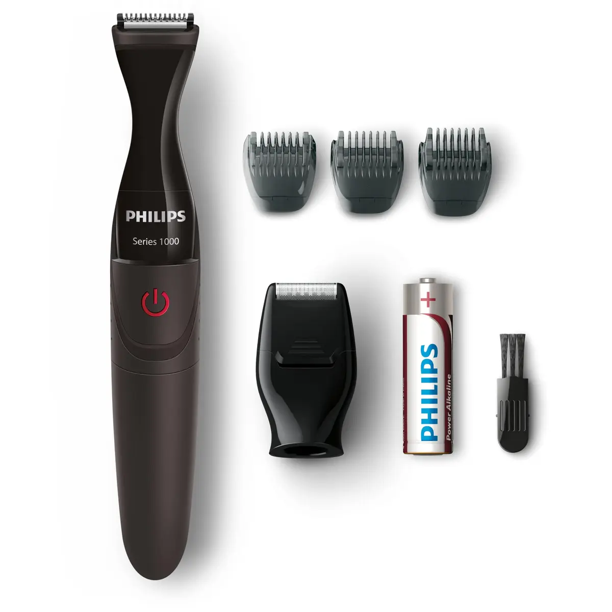 Philips Aparador de Detalhes Tecnologia DualCut | Modela e contorna a barba com precisão | Inclui 4 acessórios | 100% À prova d'agua | MG1100/16 - 1
