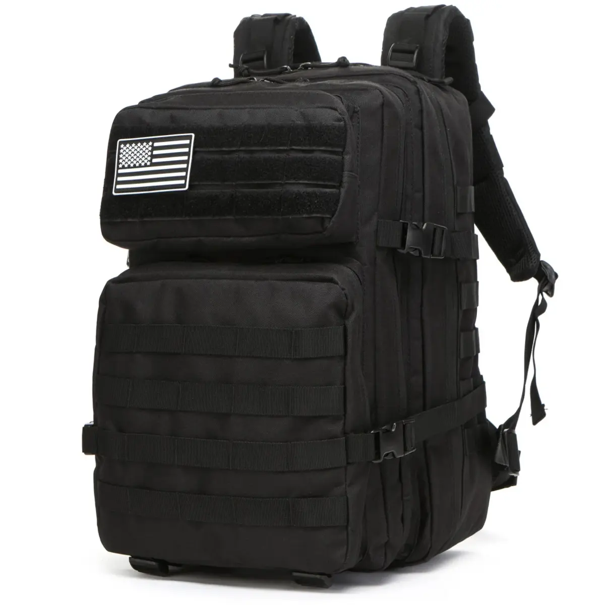 Mochila tática molle 25l/50l, bolsa ao ar livre para caminhadas, acampamento, trekking, caça, pesca, academia