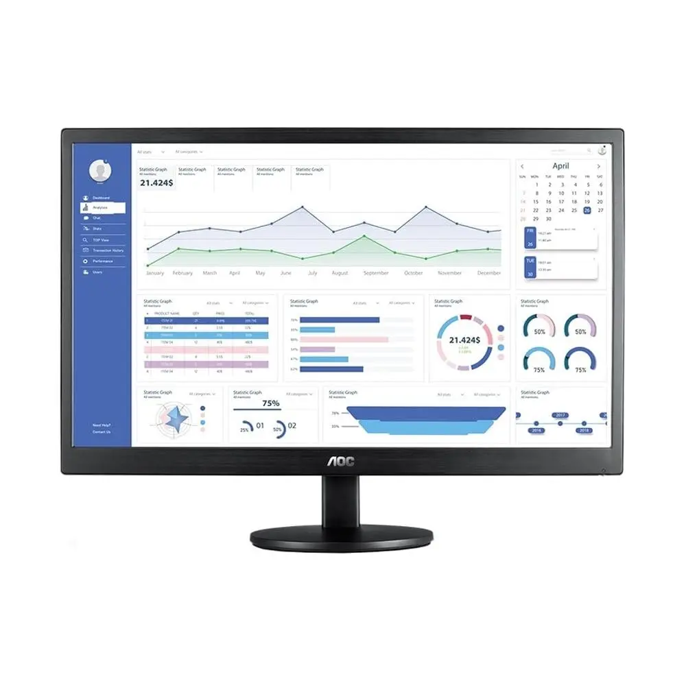 Monitor Aoc 18.5" Led Vga e Hdmi - 1