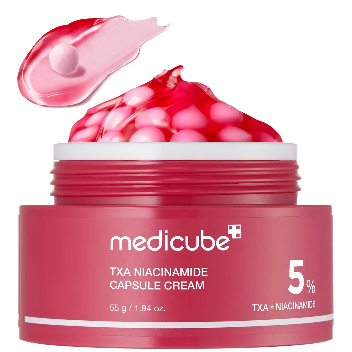 medicube TXA+Creme de cápsula de niacinamida como o próximo passo para cuidados pós-manchas | Hidratante Ultimate Dual Radiance | Tom de pele irregular, textura, hidratação|ácido tranexâmico