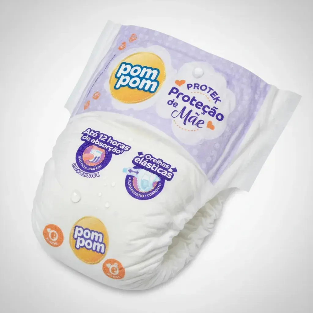 Fraldas Pom Pom Protek M x 48 unidades thumbnail 4