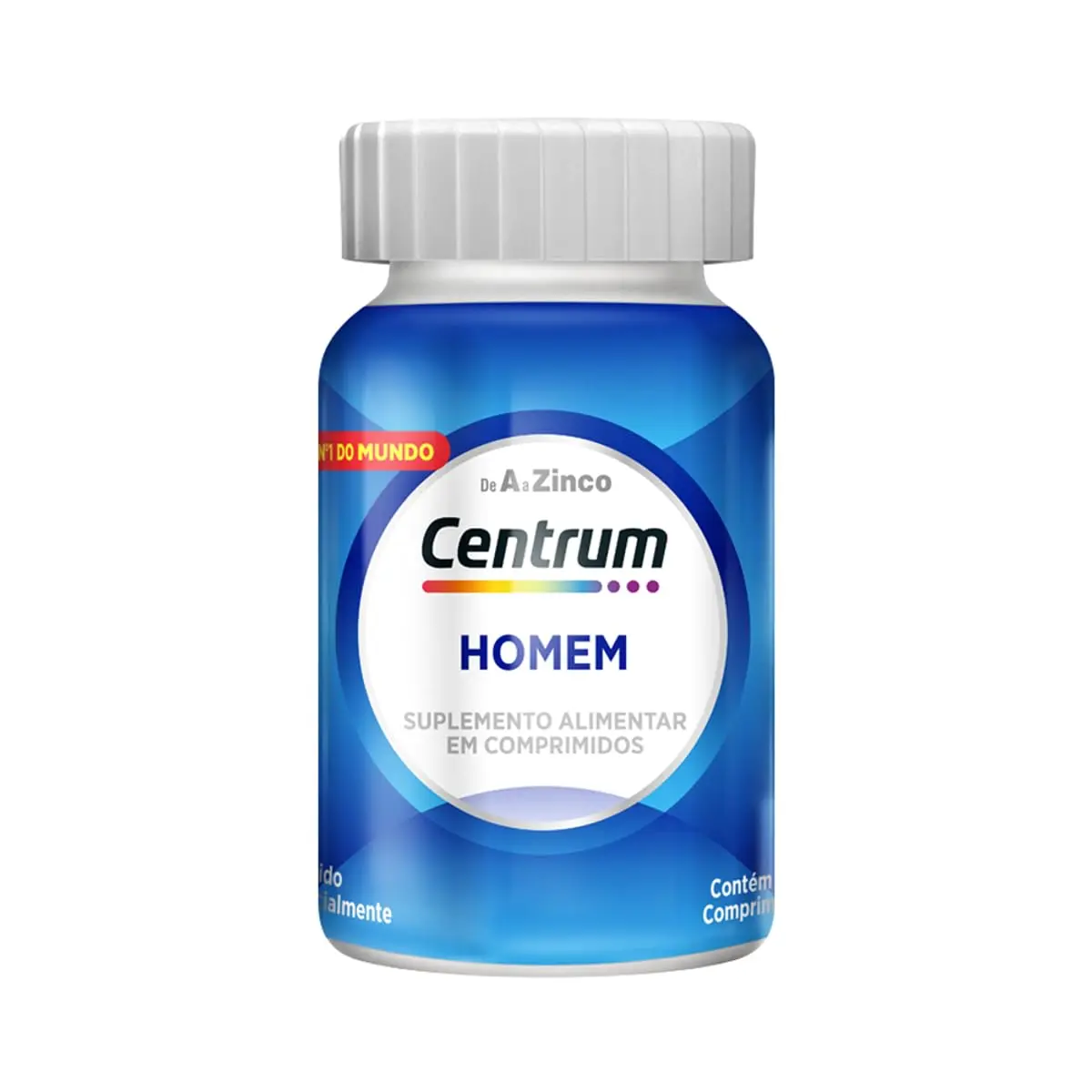 Centrum Homem Multivitaminico Diário com Magnésio, Vitamina D e Vitamina B12, 60 Comprimidos - 1