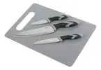 Conjunto Tábua e Facas Belfix Inox 4 Peças Cinza - 1