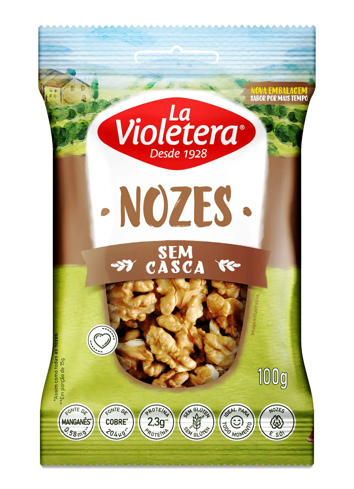 La Violetera Nozes Sem Casca 100G