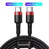 (Taxa Inclusa) Baseus Cabo USB C PD 100W Carregamento Rápido 1m - 1