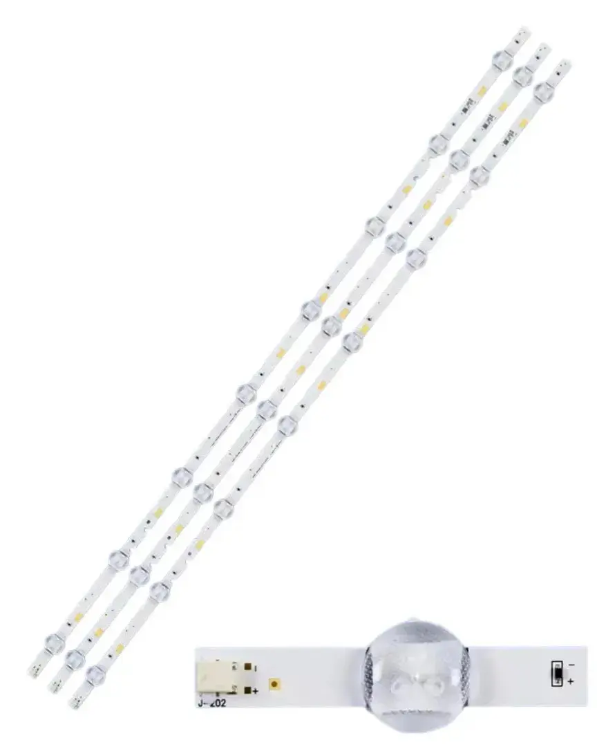 Kit Barras Led Compativel Tv Samsung Un40j5200 Un40j5290 Un40j5200ag Un40j5290ag Un40t5300 Un40t5300ag Hg40nd460 Hg40nd460sg Lh40rbhb Lh40rb Rb40h Barramento Em Aluminio