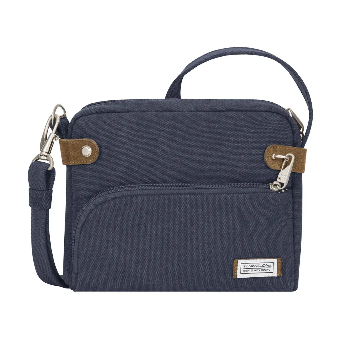 Bolsa Tiracolo Travelon Heritage, Pequena, Antifurto - 1