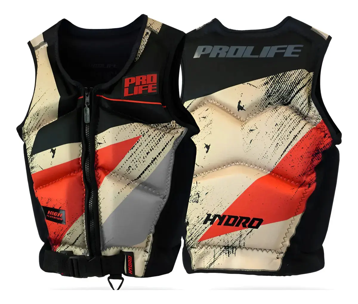 Colete Salva Vidas Hydro Citrus Pro Life Jetski Homologado Cor Vermelho Tamanho G1