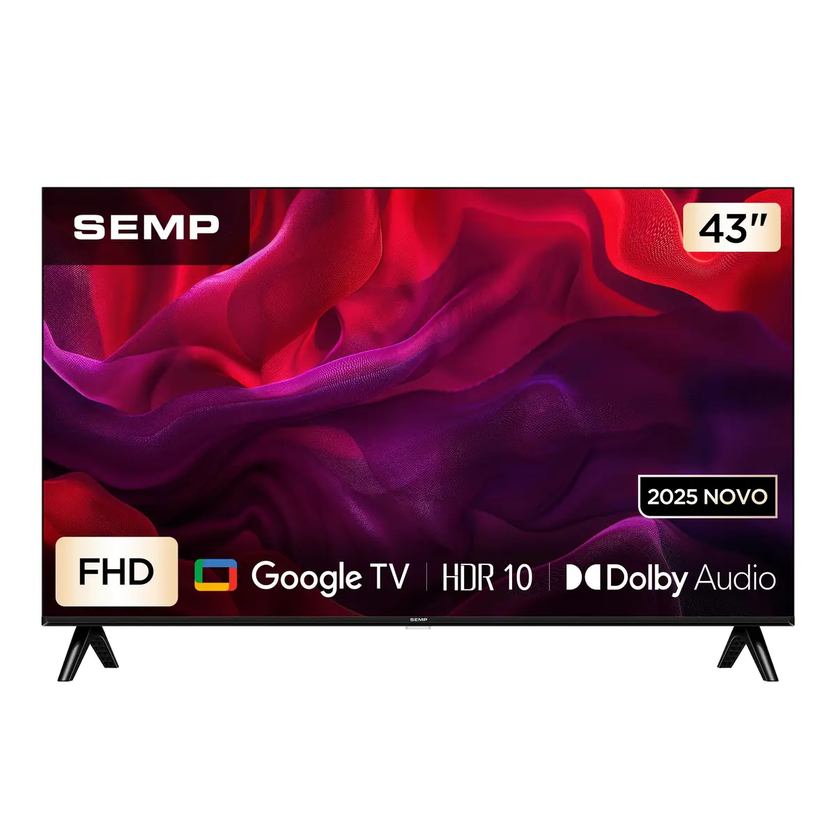 Smart TV Semp 43 Polegadas LED Full HD S42 WiFi Bluetooth Google TV 2 HDMI HDR10 Dolby Audio 43S42 - 1