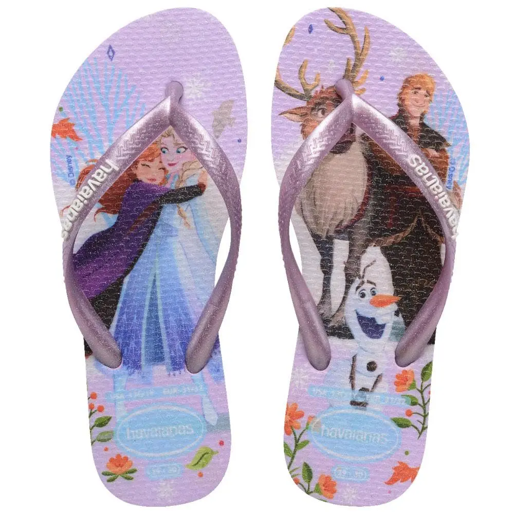 Havaianas - Chinelo Havaianas Infantil Slim Princesas Ariel & Moana | Sandálias casuais