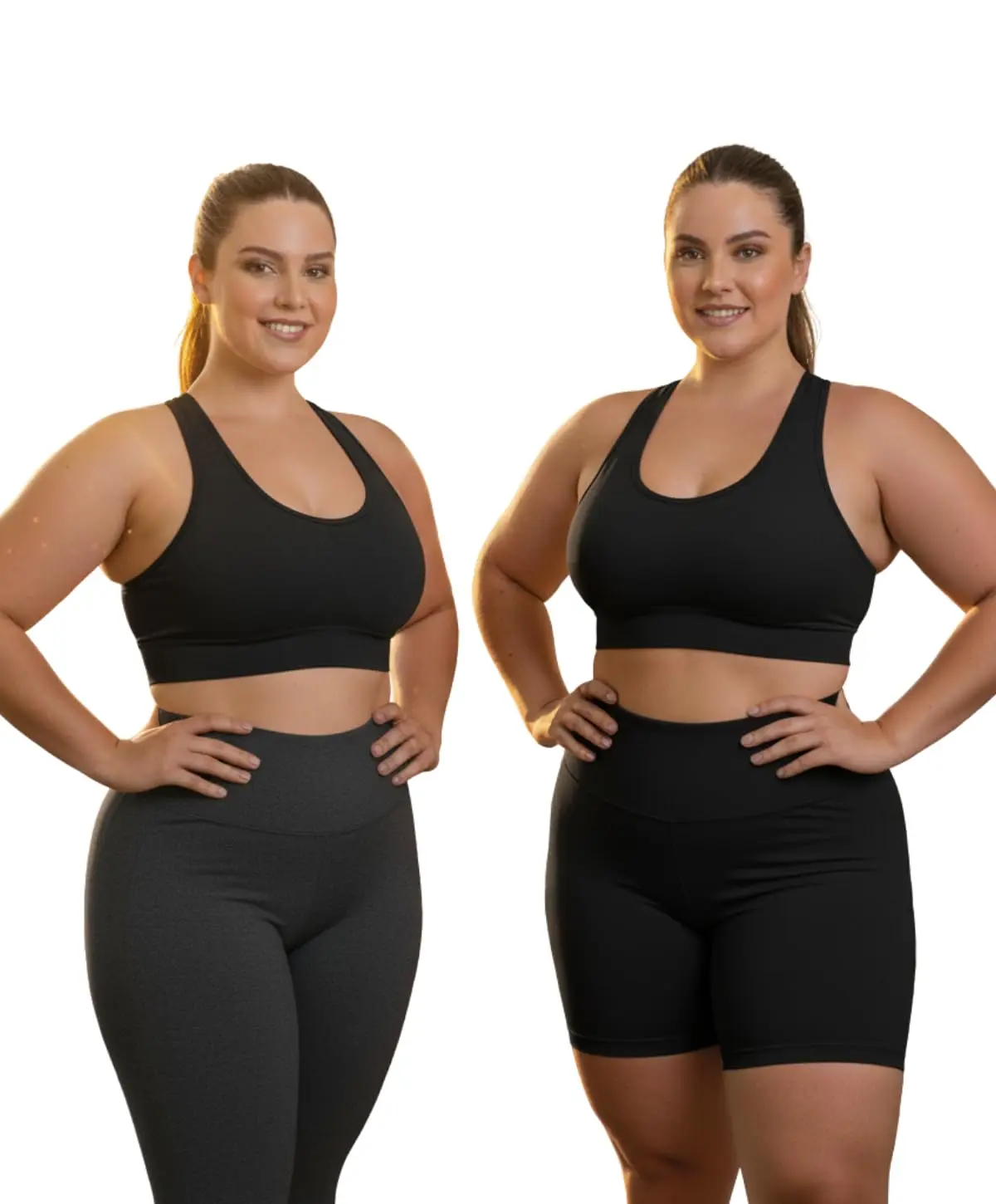 Kit 2 Top Plus Size Reforçado Academia Fitness Nadador Suplex Caminhada e Treino Roupa Feminina