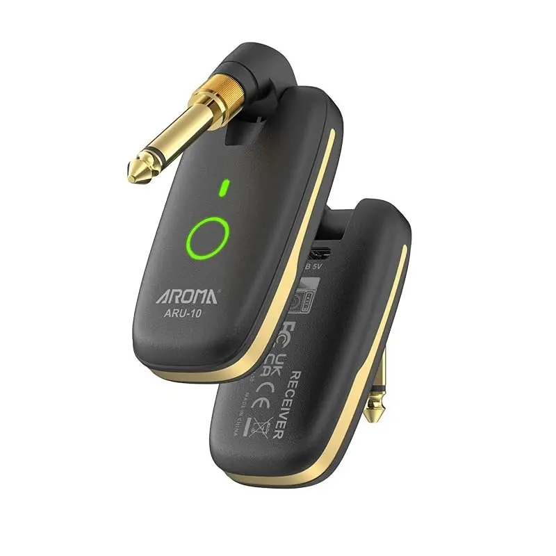 VEDO Sistema Wireless Profissional para Guitarra Elétrica e Baixo, 7 Canais UHF com Tecnologia de Salto de Frequência, Alcance de Transmissão Superior a 20 Metros, Bateria Recarregável de Lítio Mais