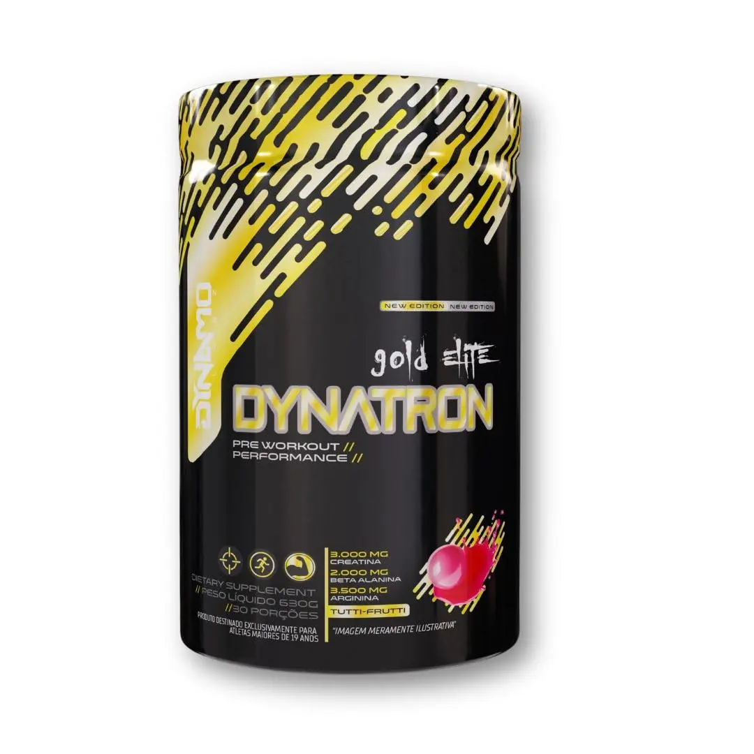 Pré treino Dynatron Gold Elite 630g Premium 29 Ativos limited Edition Tutti Frutti - Dynamo Labz