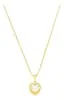 Colar Coração Zircônia Folheado a Ouro 18k - 1
