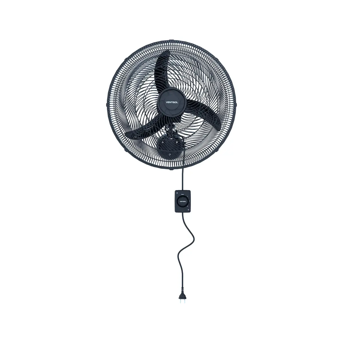 Ventilador de Parede New 50cm Preto 127V Preto Ventisol