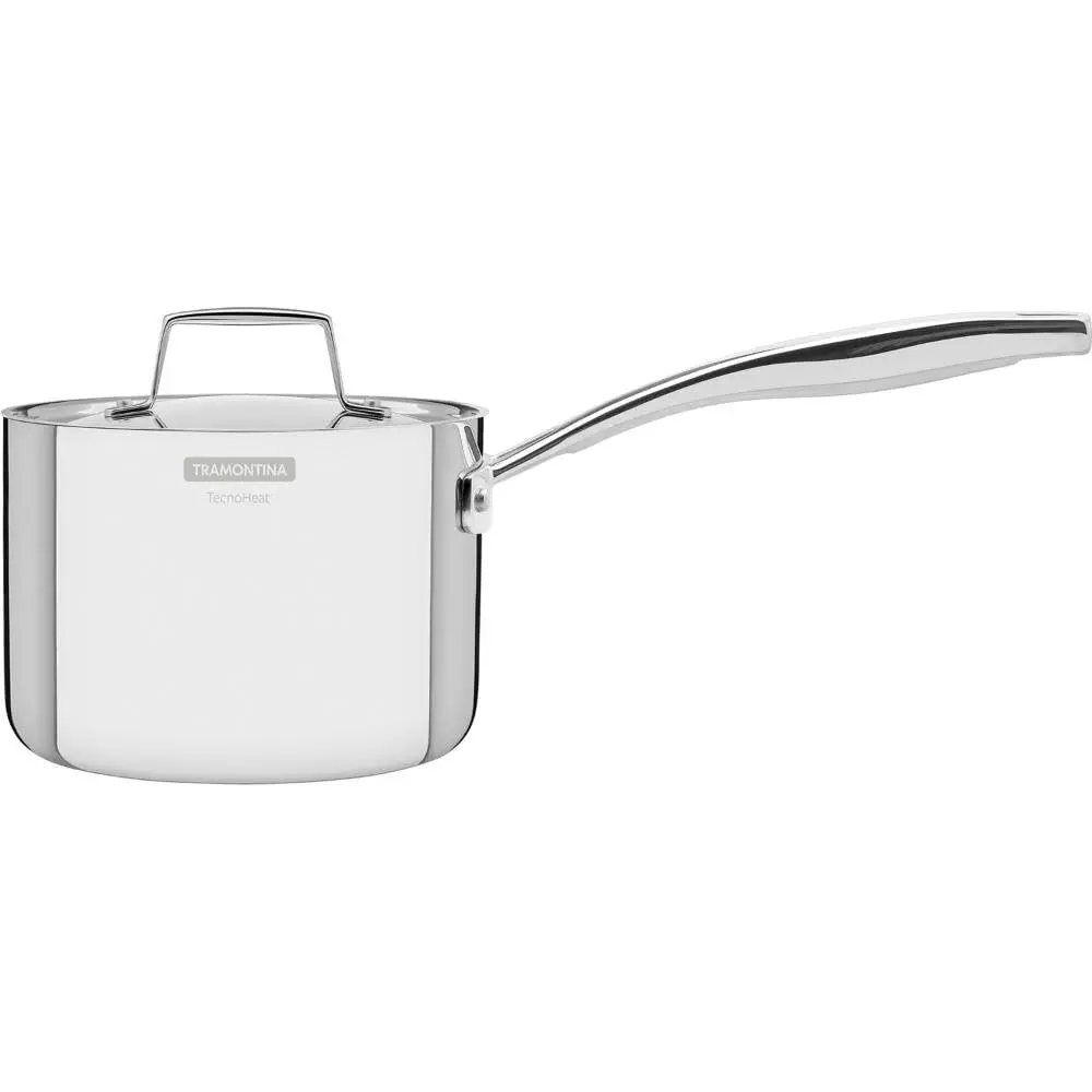 Tramontina Caldeirão Grano em Aço inox Fundo Triplo com Tampa e Cabo 14 cm 1,5 L
