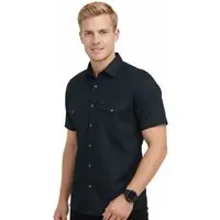 Camisa Manga Curta Amil Modelagem Comfort Algodão Estilo Militar Preto 1901 7 - 1
