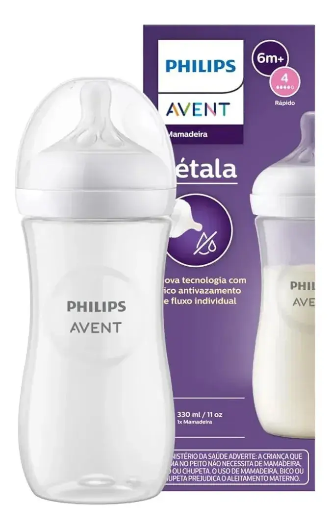 Philips Avent Pétala 3.0 mamadeira 330mL cor transparente