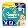 Fralda Descartável Pampers M c/ 112 Unidades - 1