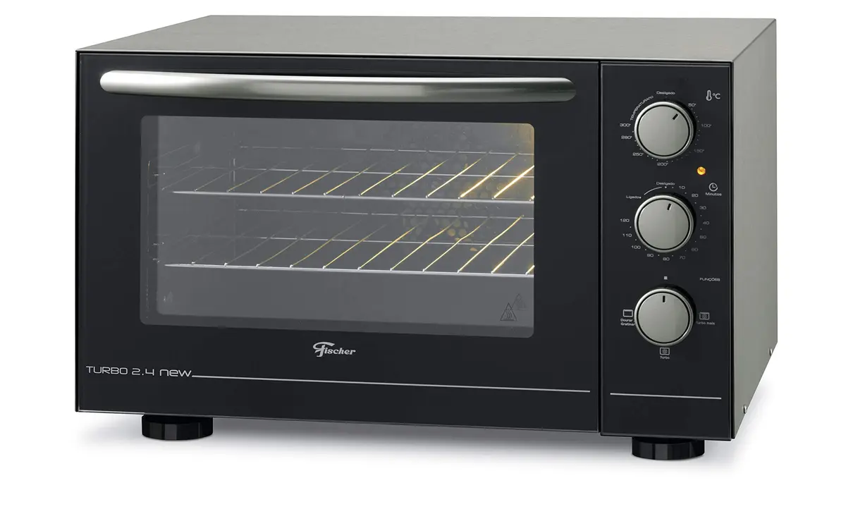 Fischer Forno Elétrico Bancada Turbo 2.4 New 48L Inox Air Fryer 127V