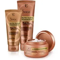 Kit Siàge Nutri Óleos Poderosos Shampoo + Condicionador + Máscara Capilar - 1