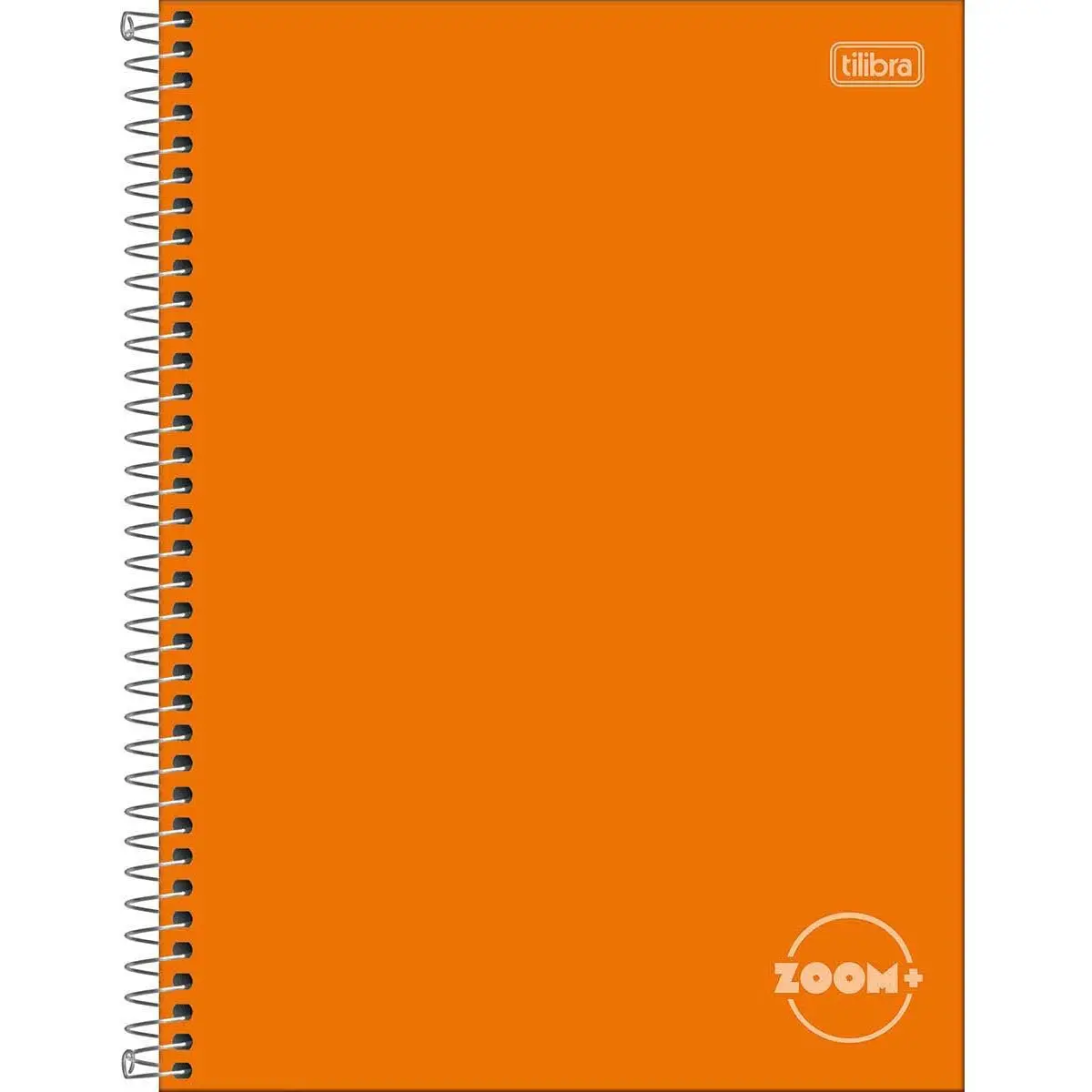 Kit com 4 Cadernos de 1 Matéria, Tilibra, Capa Dura, Zoom+ Laranja, 96 Folhas, Capas Sortidas