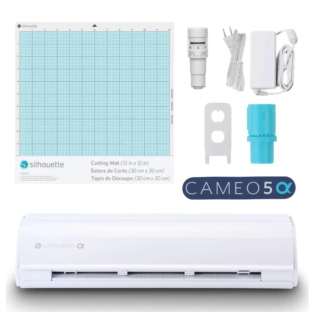 Silhouette Cameo 5 Alpha Branca – Máquina de Recorte Avançada, Profissional, Corte Rápido e Potente - Precisão, Versatilidade e Criatividade em Outro Nível - 1