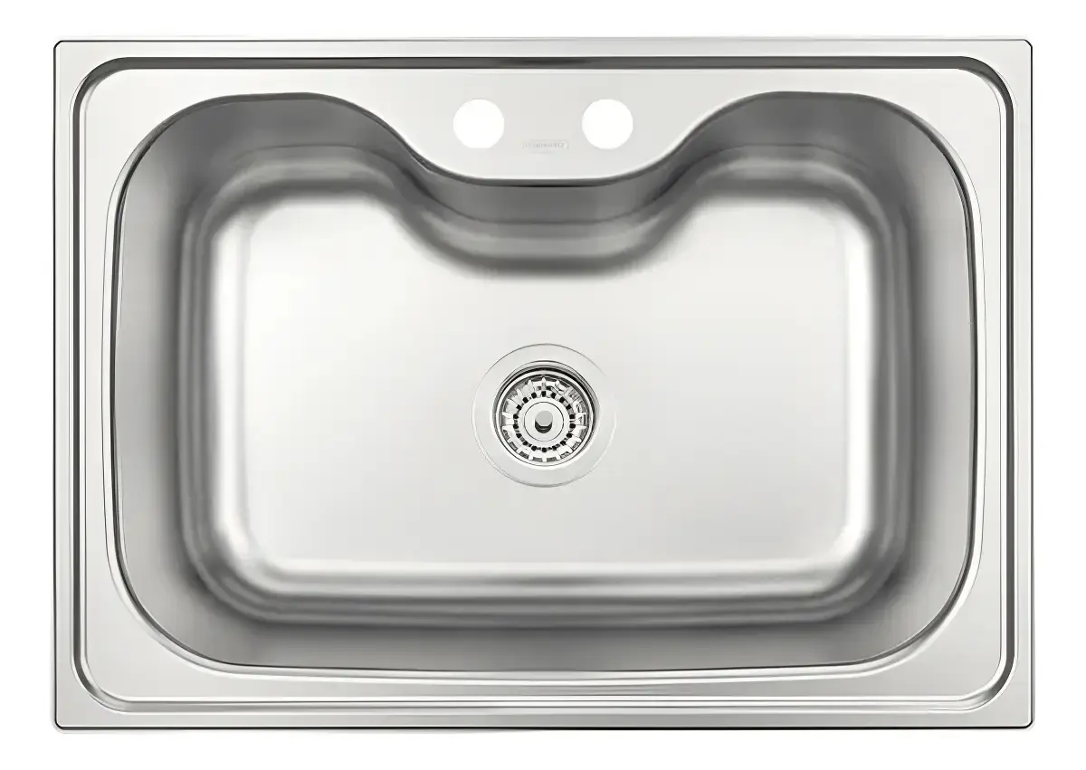 Tramontina Morgana 60 fx Undermount cuba de aço inox 69x49cm válvula - 1