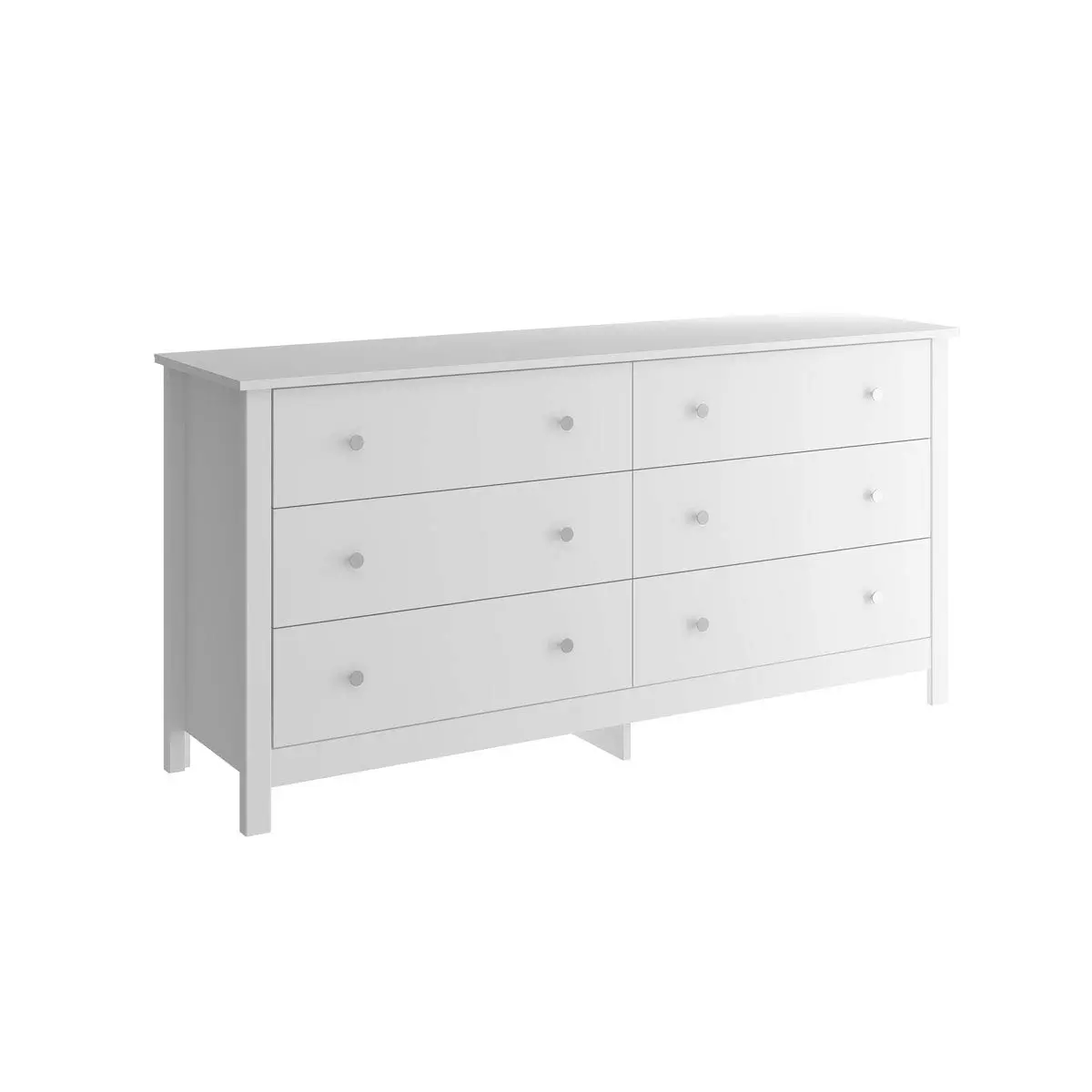 Cômoda Ditália 6 Gavetas Dm-221 Branco - 1