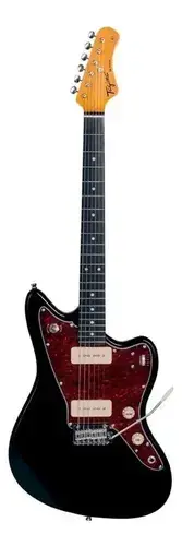 Guitarra Elétrica Tagima TW-61 JazzMaster Preto P-90 Tremolo Alavanca - R$ 1.259
