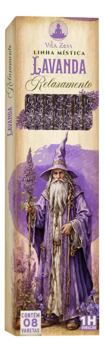 Incenso Natural Vila Zen Linha Mistica Lavanda