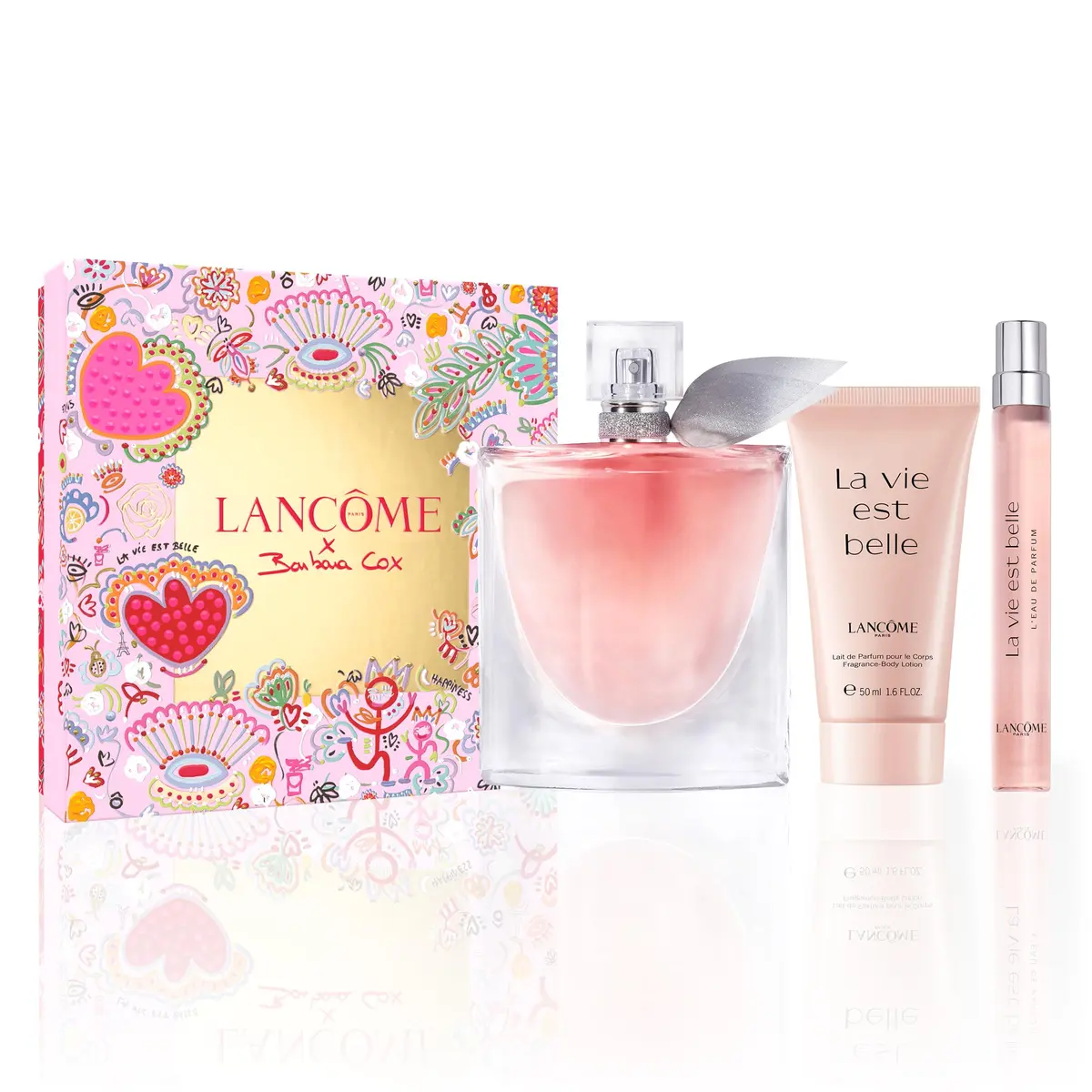 Perfume EDP Lancôme La Vie Est Belle, 100ml, Kit com 3 Unidades | Perfume de 10ml, loção corporal de 50ml